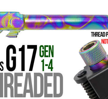 Fits Glock 17 9mm Match Barrel in Python Fits Glock 17 9mm Match Barrel in Python - Glock Barrels - American Guns & Ammo