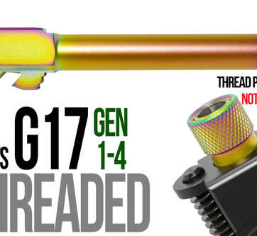 Fits Glock 19  9mm Match Grade Barrel Threaded in Radio Active - Glock Barrels - American Guns & Ammo