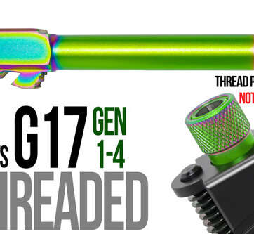 Fits Glock 17 New 9mm Match Grade Barrel in Radio Active Fits Glock 17 New 9mm Match Grade Barrel in Radio Active - Glock Barrels - American Guns & Ammo