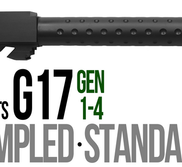 Fits Glock 17 9mm Match Straight Fluted Barrel in Black - Glock Barrels - American Guns & Ammo