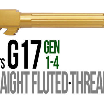 Fits Glock 17 9mm Match 5 Sided Flat Fluted Threaded Barrel in Plum - Glock Barrels - American Guns & Ammo