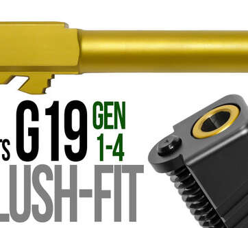 Fits Glock 19 9mm Match Golf Ball Dimpled Barrel Fits Glock 19 9mm Match Golf Ball Dimpled Barrel - Glock Barrels - American Guns & Ammo