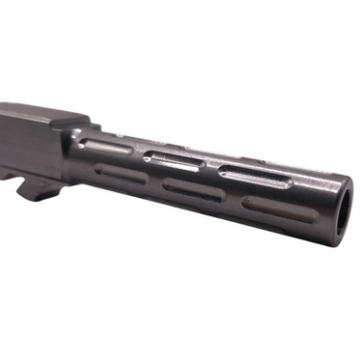 Fits Glock 19 9mm Morse Code Threaded Barrel in Naked Stainless Fits Glock 19 9mm Morse Code Threaded Barrel in Naked Stainless - Glock Barrels - American Guns & Ammo