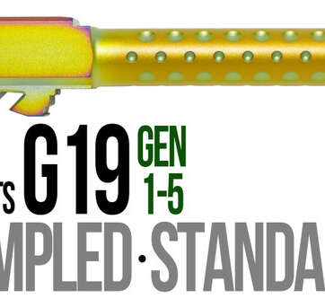 Fits Glock 19 9mm Match Thick Spiral Fluted Barrel in Chameleon Fits Glock 19 9mm Match Thick Spiral Fluted Barrel in Chameleon - Glock Barrels - American Guns & Ammo