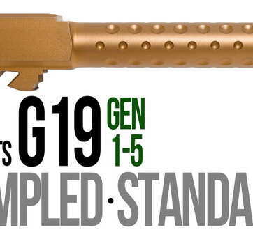 Fits Glock 19 9mm Match 5 Sided Flat Fluted Barrel Threaded in Copper Fits Glock 19 9mm Match 5 Sided Flat Fluted Barrel Threaded in Copper - Glock Barrels - American Guns & Ammo
