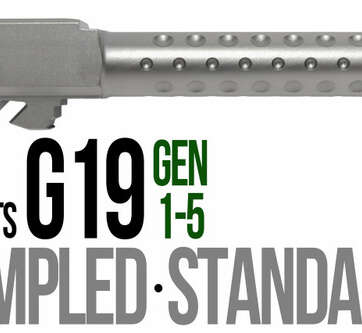Fits Glock 19 9mm Match Straight Fluted Barrel Threaded in Flat Gray Fits Glock 19 9mm Match Straight Fluted Barrel Threaded in Flat Gray - Glock Barrels - American Guns & Ammo