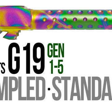 Fits Glock 19 9mm Match Straight Fluted Barrel in Python Fits Glock 19 9mm Match Straight Fluted Barrel in Python - Glock Barrels - American Guns & Ammo