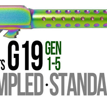 Fits Glock 19 9mm Match 5 Sided Flat Fluted Barrel Fits Glock 19 9mm Match 5 Sided Flat Fluted Barrel - Glock Barrels - American Guns & Ammo