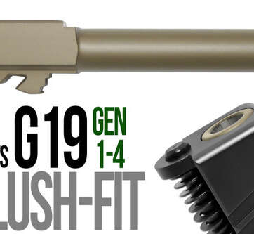 Fits Glock 19 9mm Match Straight Fluted Barrel in Dark Earth Fits Glock 19 9mm Match Straight Fluted Barrel in Dark Earth - Glock Barrels - American Guns & Ammo