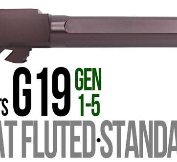 Fits Glock 19 9mm Match Thin Spiral Fluted Barrel in Python - Glock Barrels - American Guns & Ammo