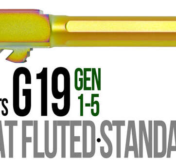 Fits Glock 19 9mm Match Straight Fluted Barrel Threaded in Chameleon Fits Glock 19 9mm Match Straight Fluted Barrel Threaded in Chameleon - Glock Barrels - American Guns & Ammo