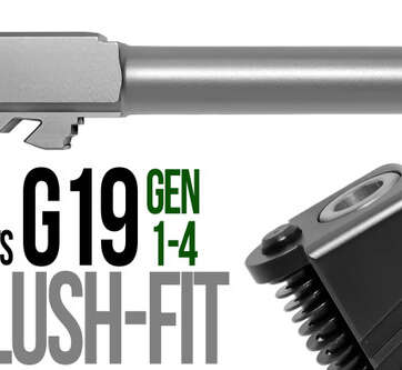 Fits Glock 19 9mm Match Straight Fluted Barrel Threaded - Glock Barrels - American Guns & Ammo