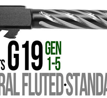 Fits Glock 19 9mm Match Golf Ball Dimpled Barrel 2 Tone Fits Glock 19 9mm Match Golf Ball Dimpled Barrel 2 Tone - Glock Barrels - American Guns & Ammo