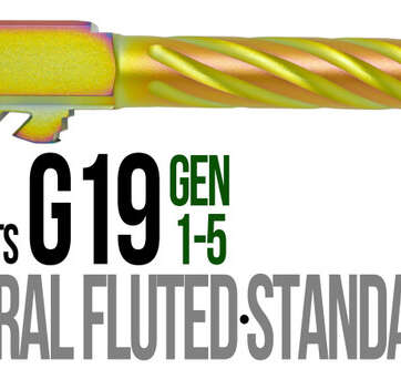 Fits Glock 19 9mm Match 5 Sided Flat Fluted Barrel in Chameleon Fits Glock 19 9mm Match 5 Sided Flat Fluted Barrel in Chameleon - Glock Barrels - American Guns & Ammo