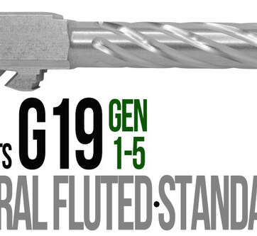 Fits Glock 19 9mm Match Golf Ball Dimpled Barrel Naked Stainless Steel - Glock Barrels - American Guns & Ammo