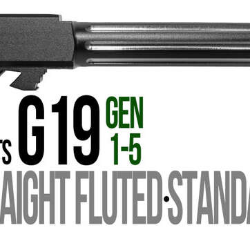 Fits Glock 19 9mm Match Flush Fit Thick Spiral Fluted Barrel 2 Tone Fits Glock 19 9mm Match Flush Fit Thick Spiral Fluted Barrel 2 Tone - Glock Barrels - American Guns & Ammo