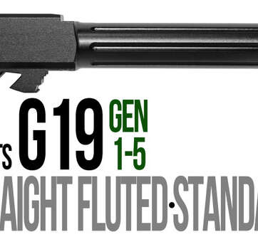 Fits Glock 43 43x 9mm Straight Fluted Barrel Threaded Fits Glock 43 43x 9mm Straight Fluted Barrel Threaded - Glock Barrels - American Guns & Ammo