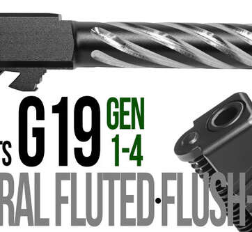 Fits Glock 19 9mm Match Grade Barrel in Flat Gray Fits Glock 19 9mm Match Grade Barrel in Flat Gray - Glock Barrels - American Guns & Ammo
