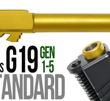 AR9 4.5" 9mm 9x19 1:10 1/2x28 Barrel 416 Stainless Steel Black - Glock Barrels - American Guns & Ammo