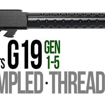 Fits Glock 19 9mm Match Thick Spiral Fluted Barrel Threaded - Glock Barrels - American Guns & Ammo