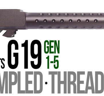Fits Glock 19 9mm Match Grade Barrel Golf Ball Dimpled in Plum Fits Glock 19 9mm Match Grade Barrel Golf Ball Dimpled in Plum - Glock Barrels - American Guns & Ammo