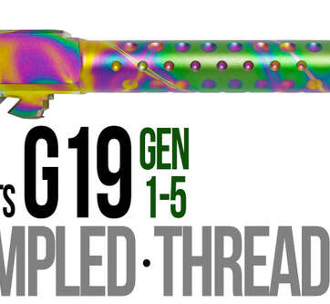 Fits Glock 19 9mm Match 5 Sided Flat Fluted Barrel Threaded in Python Fits Glock 19 9mm Match 5 Sided Flat Fluted Barrel Threaded in Python - Glock Barrels - American Guns & Ammo