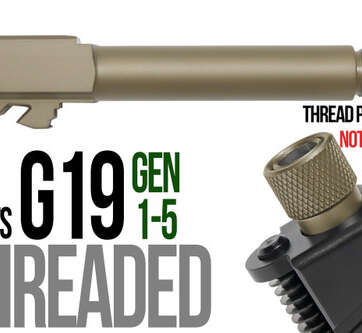 Fits Glock 19 New  9mm Match Grade Barrel Threaded in Copper - Glock Barrels - American Guns & Ammo