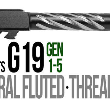 Fits Glock 19 9mm Match Golf Ball Dimpled Barrel Threaded 2 Tone Fits Glock 19 9mm Match Golf Ball Dimpled Barrel Threaded 2 Tone - Glock Barrels - American Guns & Ammo