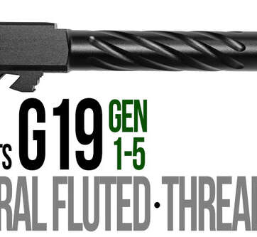 Fits Glock 19 9mm Match 5 Sided Flat Fluted Barrel Threaded in Chameleon - Glock Barrels - American Guns & Ammo
