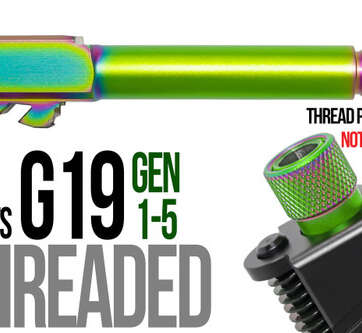 Fits Glock 17 GEN 5 Match Grade 9mm Barrel threaded - Glock Barrels - American Guns & Ammo