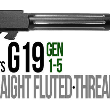 Fits Glock 19 9mm Match Straight Fluted Barrel 2 Tone Fits Glock 19 9mm Match Straight Fluted Barrel 2 Tone - Glock Barrels - American Guns & Ammo