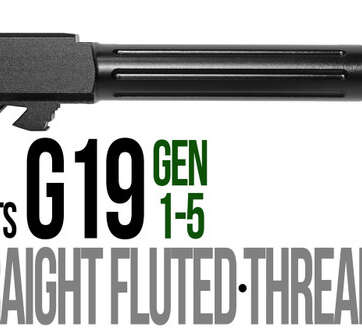 Fits Glock 19 9mm Match Golf Ball Dimpled Barrel Threaded - Glock Barrels - American Guns & Ammo
