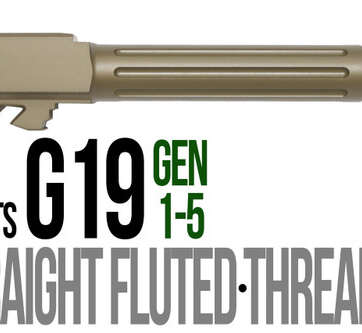 Fits Glock 19 9mm Match Golf Ball Dimpled Barrel Threaded in Python Fits Glock 19 9mm Match Golf Ball Dimpled Barrel Threaded in Python - Glock Barrels - American Guns & Ammo