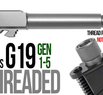 Fits Glock 17  9mm Match Grade Barrel Threaded in Gold - Glock Barrels - American Guns & Ammo