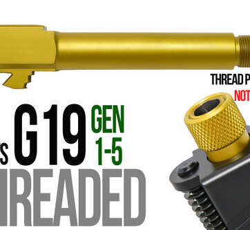 Fits Glock 19 9mm Match Grade Barrel Threaded in Chameleon - Glock Barrels - American Guns & Ammo