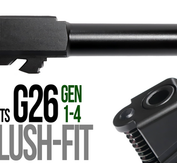 Fits Glock 19 9mm Match Thick Spiral Fluted Barrel Threaded in Python - Glock Barrels - American Guns & Ammo