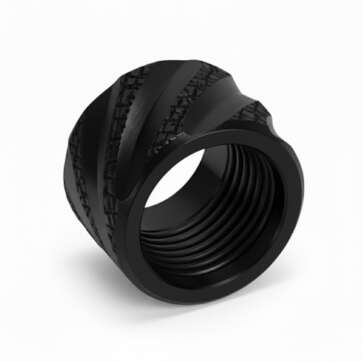 Thread Protector 1/2 x 28 (9mm & .357SIG Barrel) Knurled Thick Spiral in Gold - Glock Parts - American Guns & Ammo