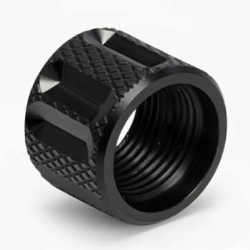 Thread Protector 1/2 x 28 (9mm & .357SIG Barrel) Knurled Straight Fluted in Gold - Glock Parts - American Guns & Ammo
