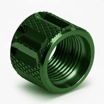 Thread Protector 1/2 x 28 (9mm & .357SIG Barrel) Knurled Straight Fluted in Violet - Glock Parts - American Guns & Ammo