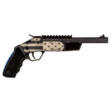 Rossi Brawler US Flag Handgun 45 Colt/410 ga 1rd Capacity 9″ Barrel Black Finish - Single Shot Handguns | American Guns & Ammo