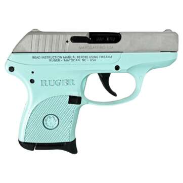 Ruger LCP 380 ACP Pistol 2.75″ Barrel Robin’s Egg Blue Frame Silver Slide - Semi Auto Handguns | American Guns & Ammo