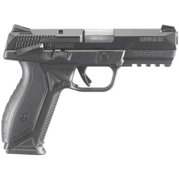 Ruger American Duty Frame Handgun 9mm Luger 10rd Magazine 4.2″ Barrel Black with Safety - Semi Auto Handguns | American Guns & Ammo