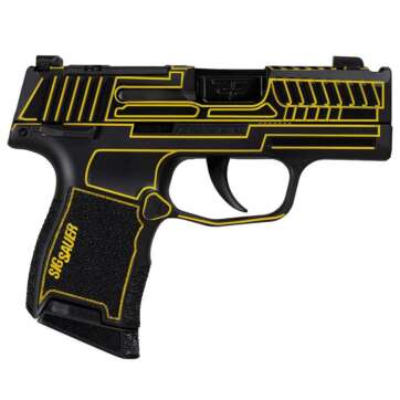Sig Sauer P365 “Outlander Yellow Laser” Handgun 9mm Luger 10rd Magazines(2) 3.1″ Black Barrel X-RAY 3 Sights Manual Safety - Semi Auto Handguns | American Guns & Ammo