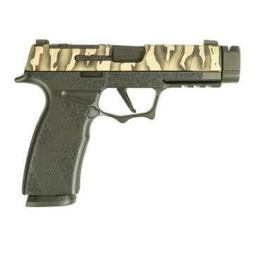 Sig Sauer P365 “Tiger Stripe Black” XMACRO TACOPS Handgun 9mm Luger 17rd Magazines(4) 3.7″ Barrel - Semi Auto Handguns | American Guns & Ammo
