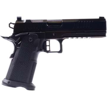 Alpha Foxtrot AF1911 Romulus Handgun 9mm Luger 17 & 20rd Magazines 5″ Bull Barrel Polished DLC Black RMSc Cut - Semi Auto Handguns | American Guns & Ammo