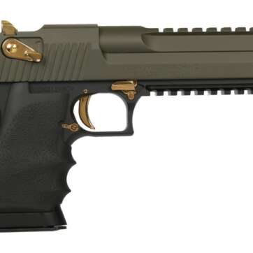 Magnum Research Desert Eagle L6 .50 AE Black/Green - Semi Auto Handguns | American Guns & Ammo