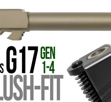 Fits Glock 19 9mm Flush Fit Barrel in Gold Fits Glock 19 9mm Flush Fit Barrel in Gold - Glock Barrels - American Guns & Ammo