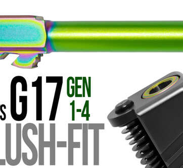 Fits Glock 26 9mm Match Threaded Barrel in Dark Earth Fits Glock 26 9mm Match Threaded Barrel in Dark Earth - Glock Barrels - American Guns & Ammo