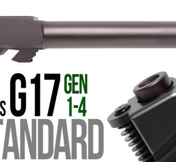 Fits Glock 17 9mm Match Barrel threaded in Plum Fits Glock 17 9mm Match Barrel threaded in Plum - Glock Barrels - American Guns & Ammo