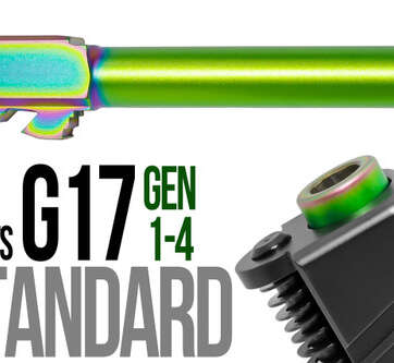 Fits Glock 17 9mm Match Barrel Threaded in Dark Earth Fits Glock 17 9mm Match Barrel Threaded in Dark Earth - Glock Barrels - American Guns & Ammo